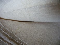 画像5: フランス製 アンティークリネン 手織りのシャンブル シーツ オートミール（日本国内発送品）  (5)