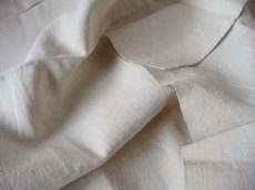 画像9: フランス製 アンティークリネン 手織りのシャンブル シーツ オートミール（日本国内発送品）  (9)