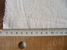 画像9: ドイツ製 アンティークリネン 農婦の手織り エクリュ (9)