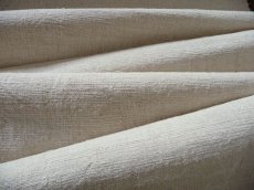 画像4: ドイツ製 アンティークリネン 農婦の手織り エクリュ (4)