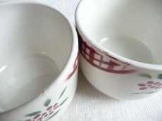 画像7: ディゴワン & サルグミンヌ '' NIGER '' 小花とチェックのカップ ２客セット B (7)