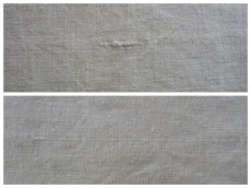 画像5: フランス製 アンティークリネン 手織りのシャンブル シーツ イニシャル LC (5)