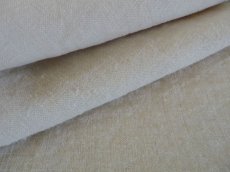 画像2: フランス製 アンティークリネン 手織りのシャンブル シーツ イニシャル LC (2)