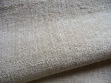 画像12: フランス製 アンティークリネン 手織りのシャンブル クロス B  (12)