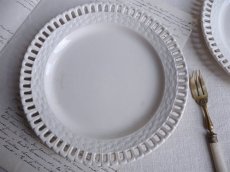 画像1: サルグミンヌ 白いパニエ皿 B (1)