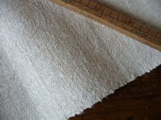 画像8: ドイツ製 アンティークリネン 農婦の手織り シャンブル 生成り A (8)