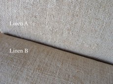画像14: ドイツ製 アンティークリネン 農婦の手織り シャンブル 生成り B (14)