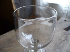 画像9: フランスアンティーク ワイングラス 吹きガラス ２脚セット B (9)