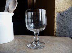 画像4: フランスアンティーク ワイングラス 吹きガラス ２脚セット B (4)