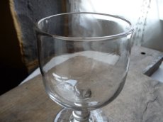 画像5: フランスアンティーク ワイングラス 吹きガラス ２脚セット B (5)