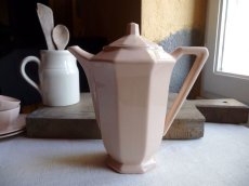 画像1: ディゴワン & サルグミンヌ カフェティエール ペールピンク 波リム  (1)