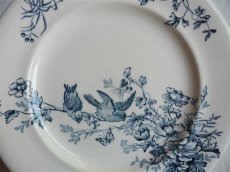 画像5: ロンウィ 小鳥のプレート ブルー A (5)