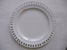 画像6: アンティーク 白釉のパニエ皿 A (6)