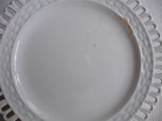 画像7: アンティーク 白釉のパニエ皿 A (7)