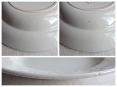画像8: フランスアンティーク 白釉の深皿 ’’ CAIFFA '' B (8)