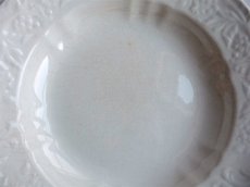 画像6: フランスアンティーク 白釉の深皿 ’’ CAIFFA '' B (6)