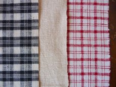 画像4: アンティークリネン 手織り３種セット トリコロール (4)