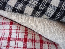 画像8: アンティークリネン 手織り３種セット トリコロール (8)