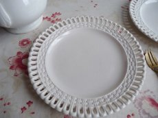 画像2: ロンウィ 白釉のパニエ皿 A (2)