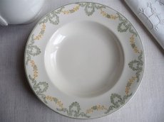 画像2: ロンウィ 深皿 小花のリース B (2)