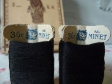 画像3: フランス製 糸巻き AU MINET ブラック (3)