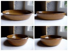 画像6: フランスアンティーク オーバル型のグラタン皿 胡桃色 (6)