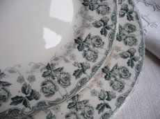 画像1: フランス アンティーク  デザートプレート 薔薇 ''CHOISEUL'' B (1)