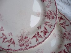 画像12: ショワジールロワ 小鳥のプレート ピンク A (12)