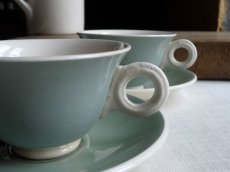 画像4: ディゴワン & サルグミンヌ カップ＆ソーサー アールデコ　２客セット B (4)