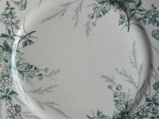 画像6: クレイユ モントロー デザートプレート 小鳥 '' LINOTTE ''  グリーン A (6)