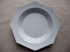 画像5: クレイユ モントロー オクトゴナル 深皿 パールブルー A (5)
