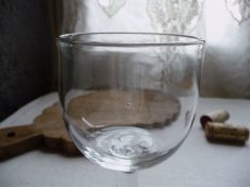 画像9: フランスアンティーク ワイングラス 吹きガラス ２脚セット A (9)