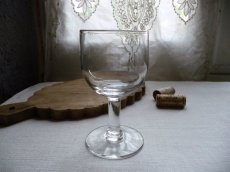 画像8: フランスアンティーク ワイングラス 吹きガラス ２脚セット B (8)