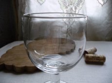 画像9: フランスアンティーク ワイングラス 吹きガラス ２脚セット B (9)