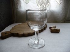 画像3: フランスアンティーク ワイングラス 吹きガラス ２脚セット B (3)