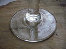画像6: フランスアンティーク ワイングラス 吹きガラス ２脚セット B (6)