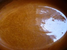 画像5: フランス アンティーク  オーバルのグラタン皿 マロン色 (5)