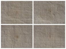 画像9: フランス製 アンティークリネン 手織りのシャンブル生地 小麦色 (9)