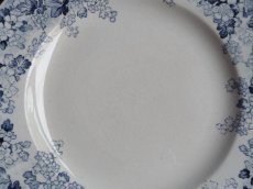 画像6: フランス アンティーク プレート フルールブルー A (6)
