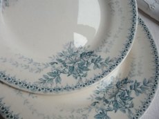 画像1: フランス アンティーク 花絵のプレート A (1)
