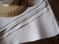 画像13: フランス アンティークリネン 手織りのシャンブル トーション　(在庫6→1) (13)