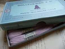 画像7: フランス DMC  箱入り刺繍糸 12本セット グレイッシュピンク (7)