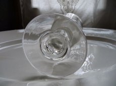 画像5: フランスアンティーク スフレの厚底グラス A (5)