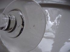 画像7: フランスアンティーク スフレの厚底グラス A (7)