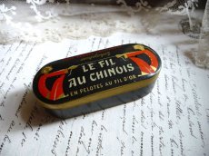 画像3: フランスアンティーク FIL AU CHINOIS 糸巻き缶  (3)