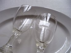 画像13: フランスアンティーク スフレのワイングラス ２脚セット B (13)