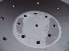 画像10: フランス アンティーク 白釉の水切り皿  (10)