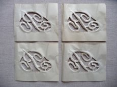 画像4: フランス製 イニシャル 刺繍シート No.4 '' R '' (4)