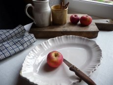 画像16: フランス アンティーク 南仏 レースリムのオーバル皿  (16)