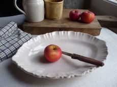 画像4: フランス アンティーク 南仏 レースリムのオーバル皿  (4)